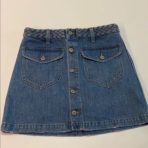 Denim mini skirt